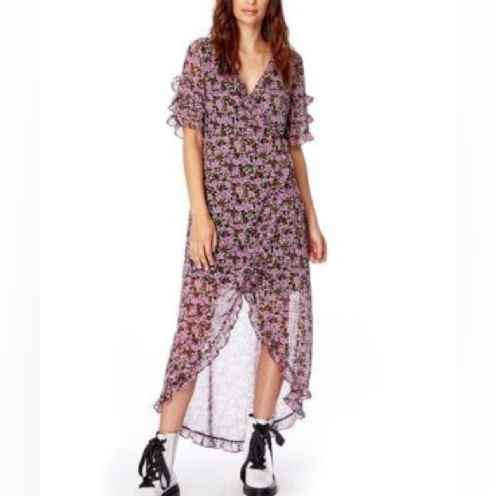 🚨New LOST + WANÂDER Women’s Lovestoned elegant Wrap Dress - Picture 5 of 7